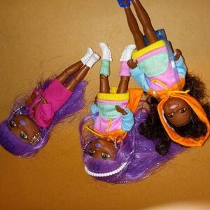 Omg Doll Set with Purple Hair